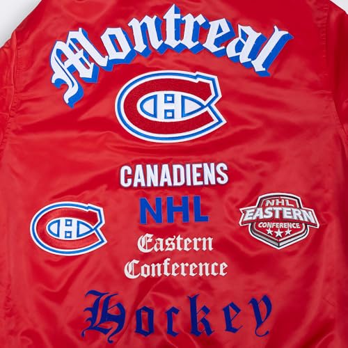 Image of Pro Standard Mens NHL Old English Satin Jacket