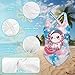 Pimpimsky Axolotl Star Kids Swimwear for Girls 5-6 Years Trendy Cross-Back Design One Piece Swim Suit Quick-Dry Bathing Suit Swimwear Fashion Lightweight Fabric for Vacation