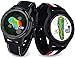 GOLFBUDDY Aim W10 GPS Watch, Advanced Smart Golf Watch, Full-Color Touch Screen, 40,000 Preloaded courses, Red/White/Blue & Black Wristband