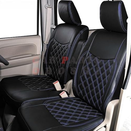 R6年3月以降 PC専用 DA17V エブリィバン シートカバー 1台分 車 シートカバー エブリィバン シートカバー 内装パーツ 軽自動車用品 軽自動車用シートカバー 汚れ防止 (ブルーキルト)