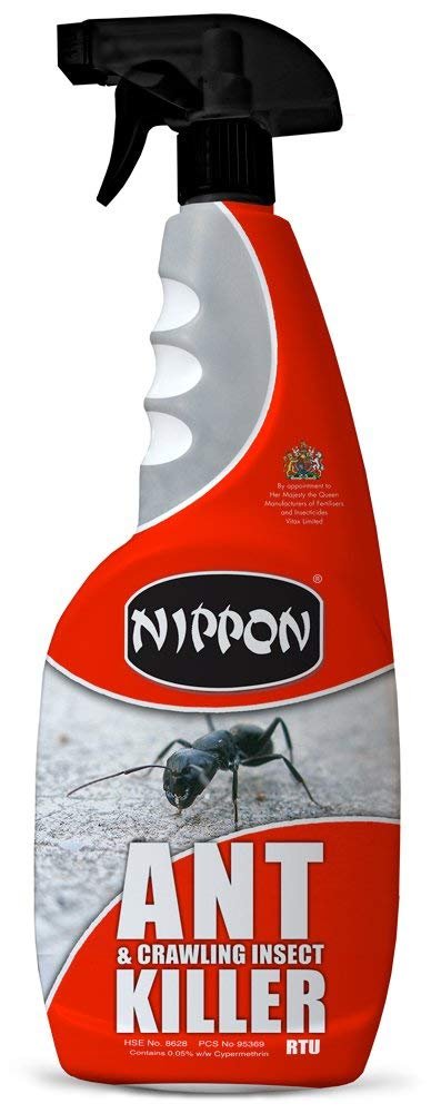 3 x Nippon 750ml Ant and Crawling Insect Killer Trigger Spray