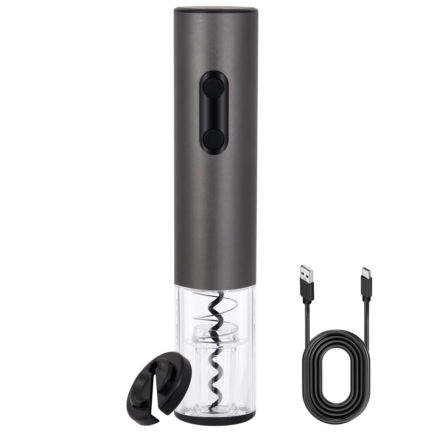 Electric Wine Opener?Rechargeable Automatic Wine Corkscrew with Foil Cutter?Type-C Charging Wine Openers With LED Light For Home Party