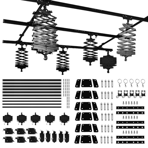 197" x197"Studio Pantograph Photography Ceiling Rail System 5.0M Studio Rail Lighting System Pantograph Studio Arm 43-200CM Studio Ceiling Rail System Photography