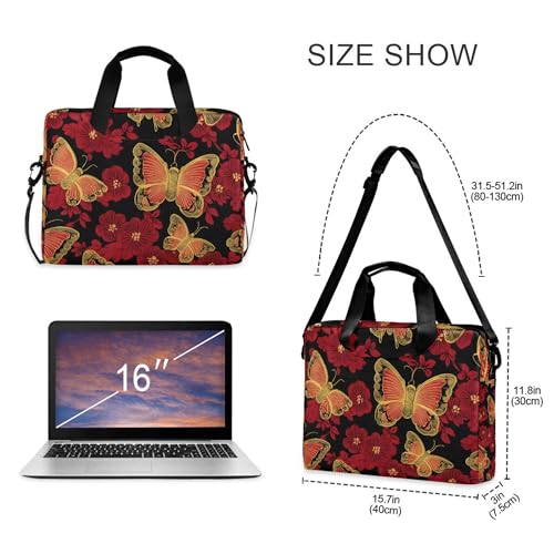 Bolso Maletín para Portátil con Estampado Cherry Blossom 15.6 in miniatura 4