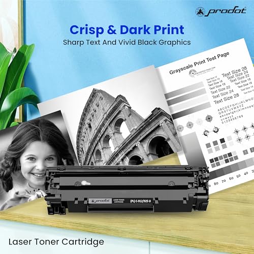 Image of ProDot 912 /925 Toner Cartridge Replaces Canon CRG 912 /925, HP CE285A Compatible with Canon LBP 3018 /3050 /3100 /3108 /3150 HP P1102 /P1102w /M1132 /M1212 I 1500 Page Yield I 1 Year Warranty (1 PC)