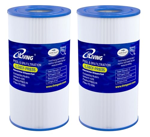 iLiving ILG8CF-PRB35 Pool Spa Water Filter Cartridge, White & Blue