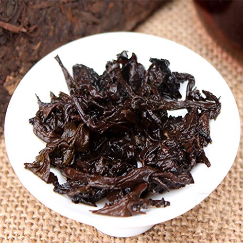 Old PU ER Tea 250g (0.55LB) Puerh Tea Brick Black Tea Comida verde Pu'er tea Puer tea Chinese tea Maduro té shu cha comida saludable Pu-erh tea Árboles viejos Pu erh tea tea tea Red tea - Imagen 8