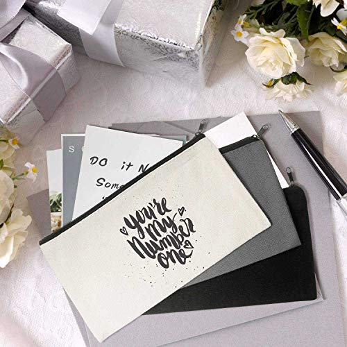 bobotron Canvas make-up tassen canvas rijst sluiting zak potlood etui lege DIY ambachtelijke tassen cosmetica tas voor… - Afbeelding 3