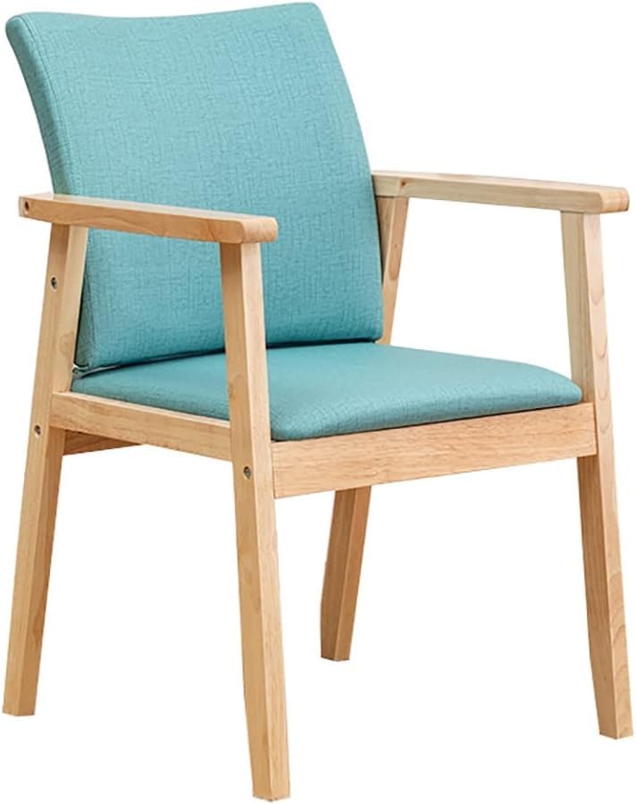 Fauteuil de salle à manger en bois massif avec assise confortable pour table de cuisine