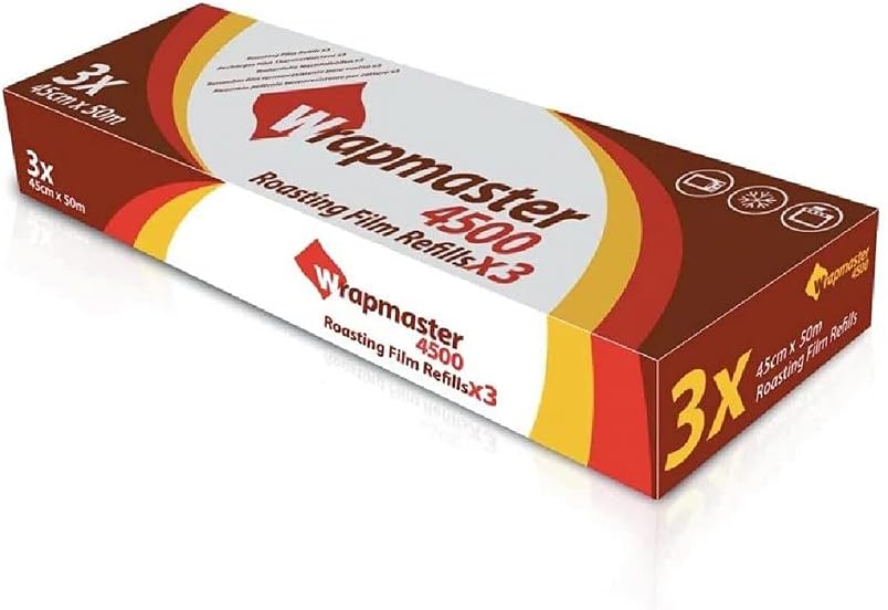 Wrapmaster Cooking Film Roll 450(W)mmx 50(L)m. Pack quantity: 3