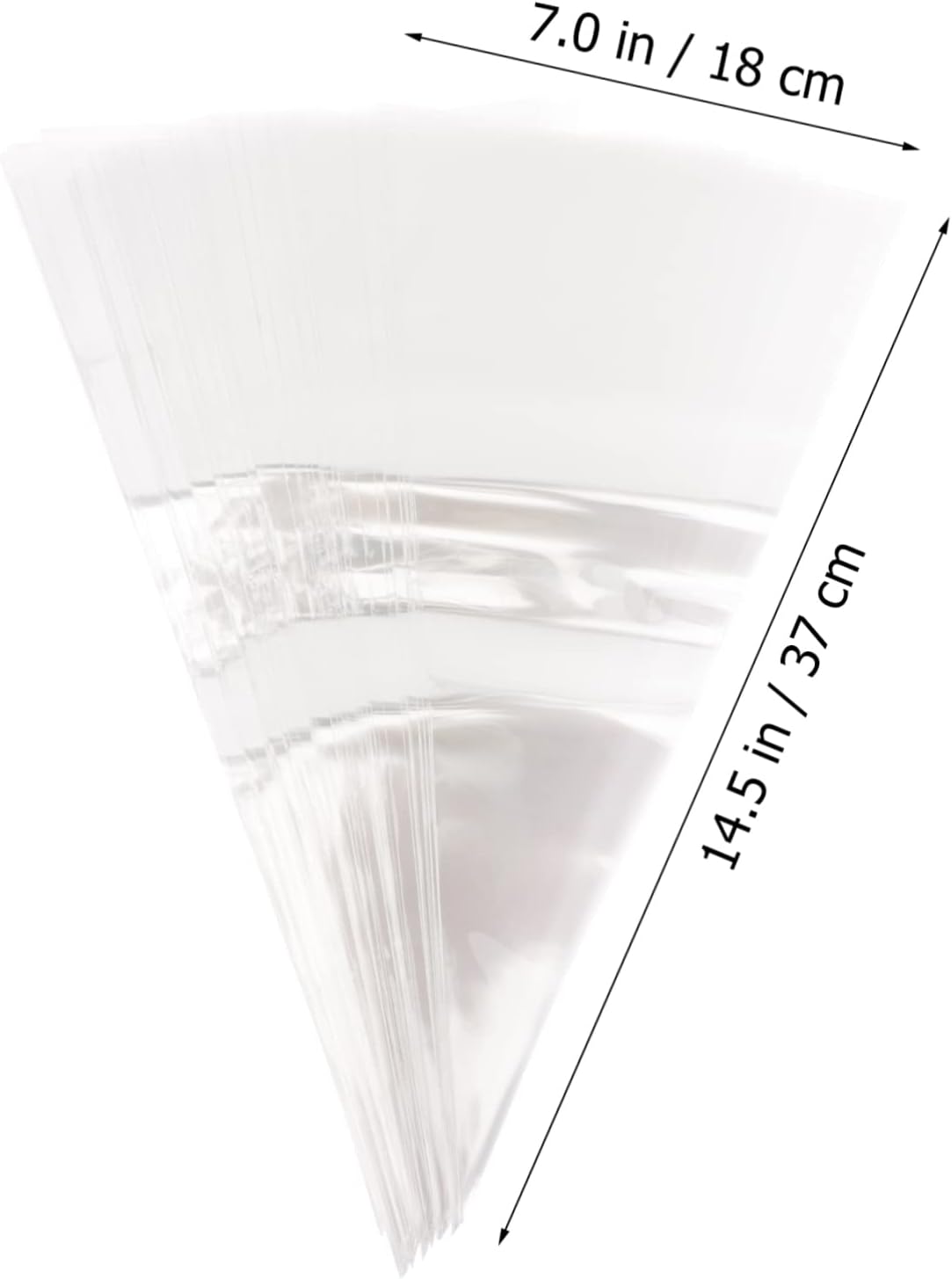 Cone Shaped Candy Pouches Set for Popcorn Treats