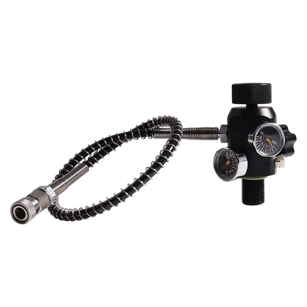 Adattatore Di Ricarica Per Stazione Aria PCP - Con Manometro 400Bar/6000PSI E Tubo Da 50cm - Foto 4