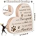 Maitys Pet Memorial Gifts Bereavement Remembrance Gifts for Loss of Dog Cat Sympathy Condolence Gifts Heart Shaped Wood Sign When Tomorrow Starts Without Me Wooden Plaque for Table Desk Decor (Khaki)