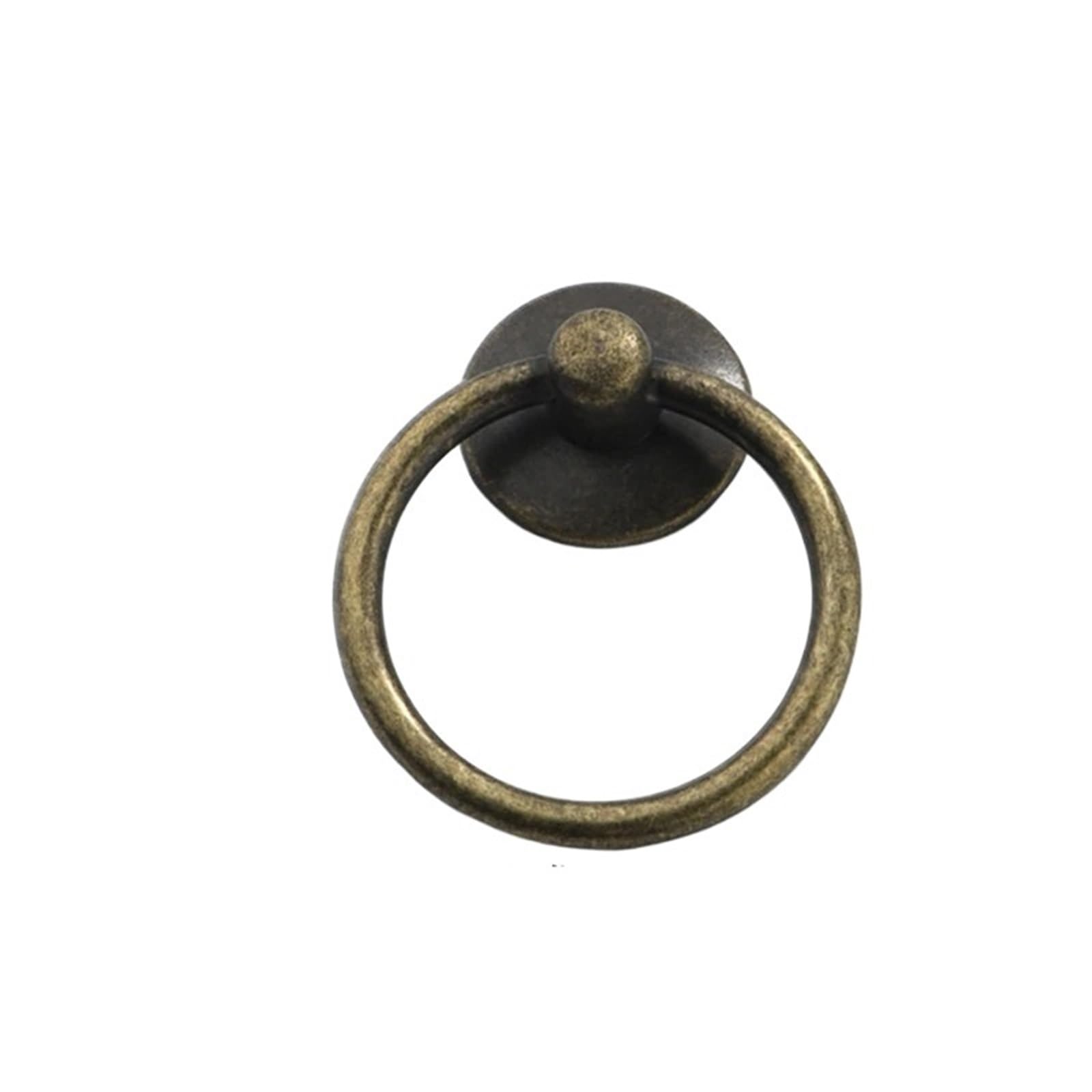 bogniga 10Pcs Vintage Round Ring Furniture Door Pull Handle Alloy Cabinet Dresser Drawer Knobs Handle Cupboard