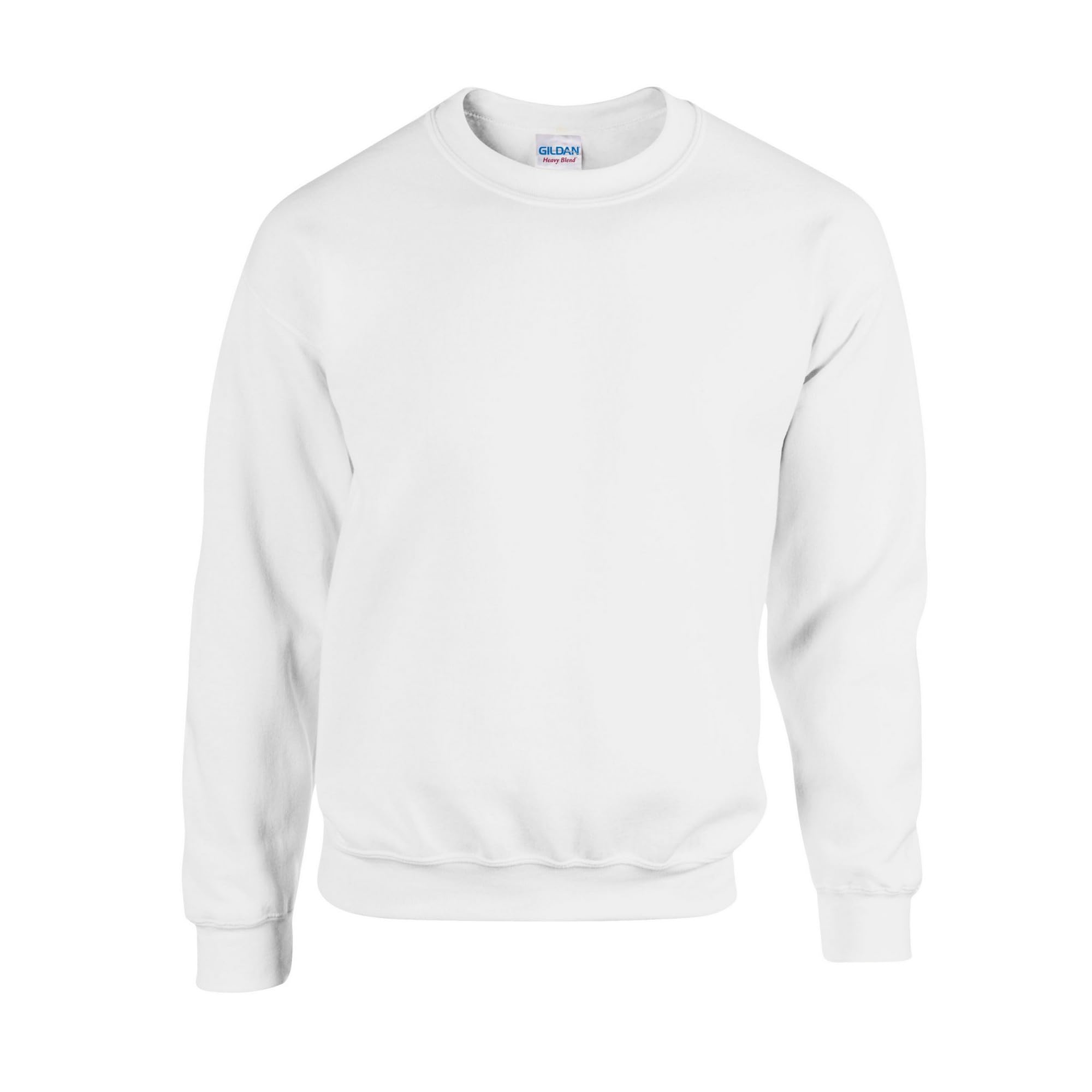 Gildan Heavy Blendâ Crewneck Sweatshirt Felpa, Bianco, XL Unisex Adulto, Bianco, X-​Large