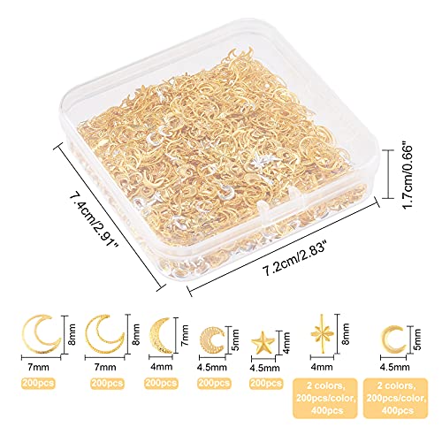 OLYCRAFT 1800 pz Stella Luna Riempitivi in Resina