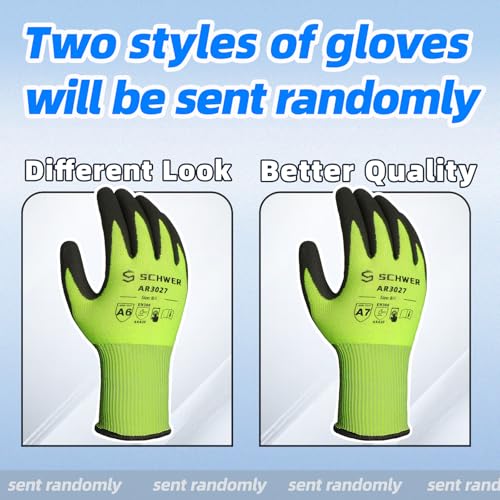 Schwer 2 Pairs Cut Resistant Gloves ANSI A6 Cut Proof Work Gloves, Touchscreen, for Men and Women Used for Woodworking, Glass Cutting, Construction, Cargo Handling, Car Repair, L - Image 3
