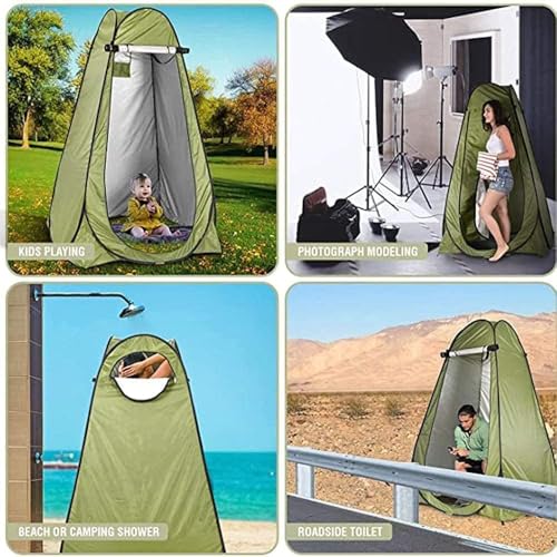 Image of Niyam Portable Foldable Outdoor Privacy Pop Up Polyester Dressing Changing Room Tent, Camp Toilet Tent, Shower Tent, Rain Shelter for Camping (Army)