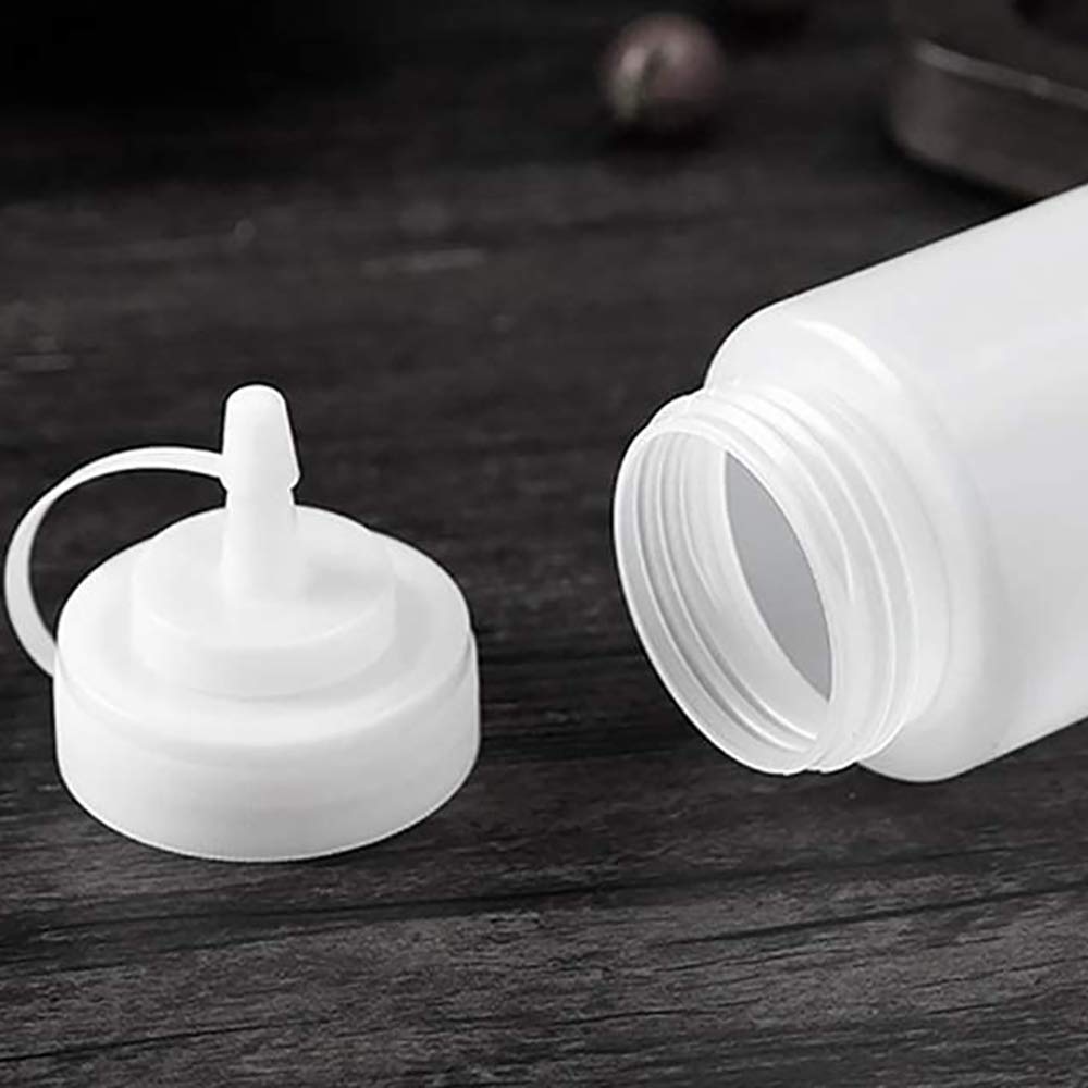 Omenluck 2 Bottiglie Spremi-salsa In Plastica Per Alimenti, 18,5 Cm, Gialla E Rossa, Per Ketchup, Senape, Olio E Condimenti