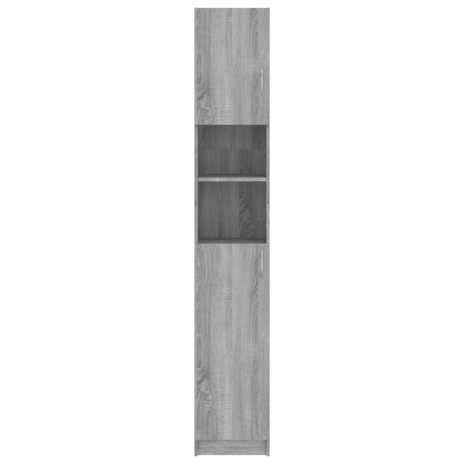 ShGaxin Szafka łazienkowa, meble łazienkowe, pomocnicza szafka łazienkowa, kolumna łazienkowa, szafka łazienkowa, szafka łazienkowa, sklejka Sonoma szara 32x25,5x190 cm