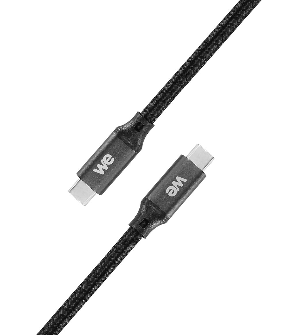 WE Cavo USB C a USB C Ricarica Rapida 3A 60W Cavo USB Tipo C USB 3.2 Gen 1 Nylon Intrecciato Ultra Resistente Lunghezza 1M