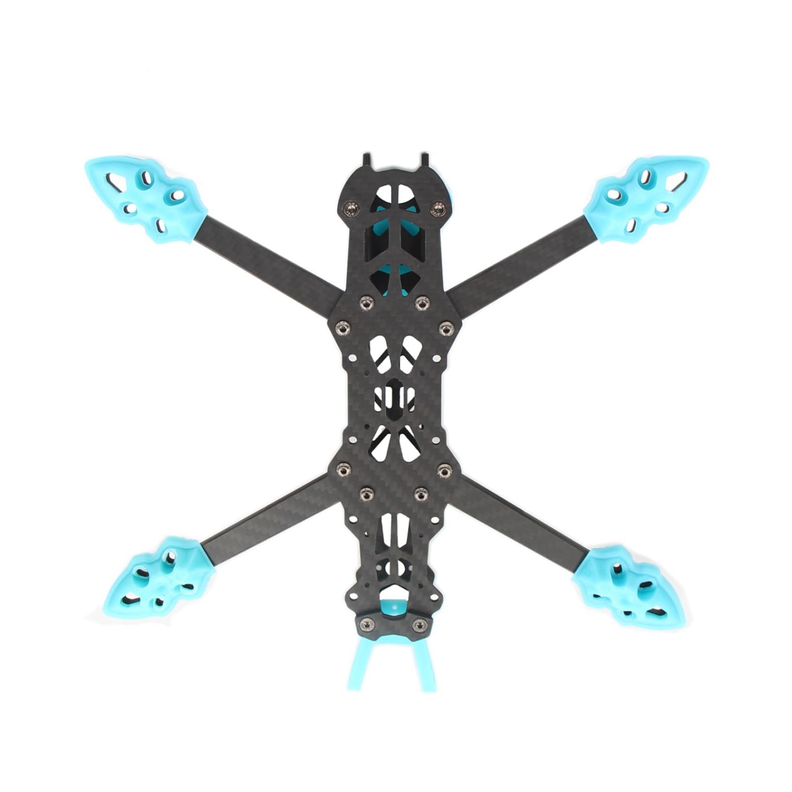 HUIOP Mark4 Marco de fibra de carbono FPV de 5 pulgadas, distancia entre ejes, brazo de 5 mm, marco de largo alcance para dron cuadricóptero de carreras