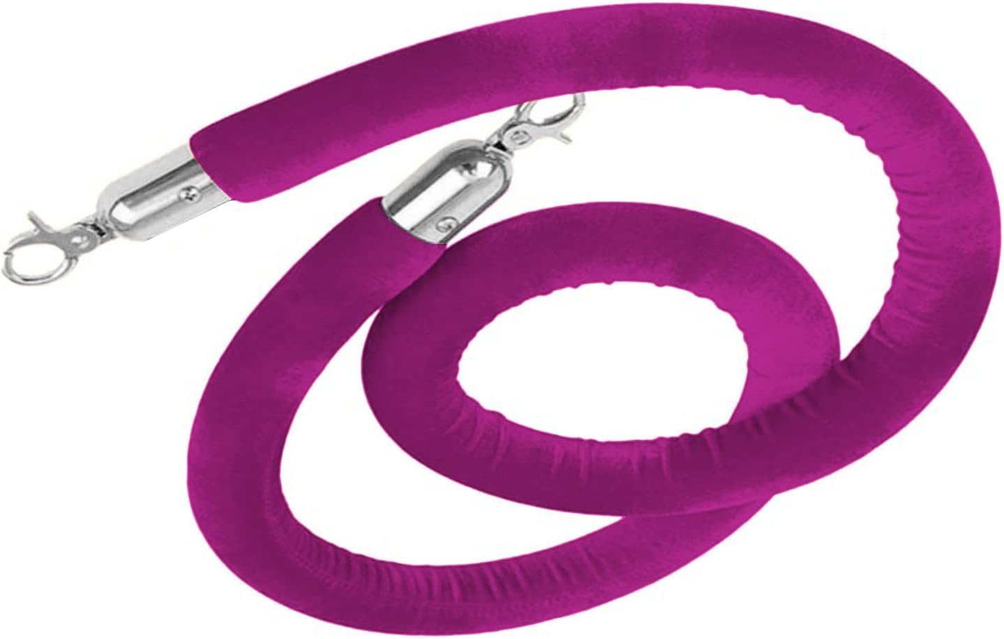 Budget-Friendly Velvet Crowd Control Rope - VIP Stanchion with Foam Core, 1m/2m Line Divider for Entrance, Check-in Area, Front Lobby - Purple (S)