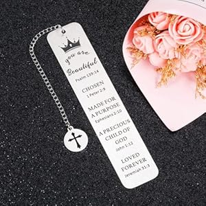 Stocking Stuffers for Teens & Girls - Baptism & Confirmation Gifts - Bookmark for Women, Girls & Kids - First Communion & Graduation Gift Stocking Stuffers for Teens Girls Baptism Confirmation Gifts Bookmark for Women Girls Kids First Communion Graduation Gift
