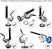 TBER Black Pre-Rinse Spray Valve Repair Kit for All Commercial Kitchen Sink Sprayer Spray Face Bumper and Screw Repair Part (Black)