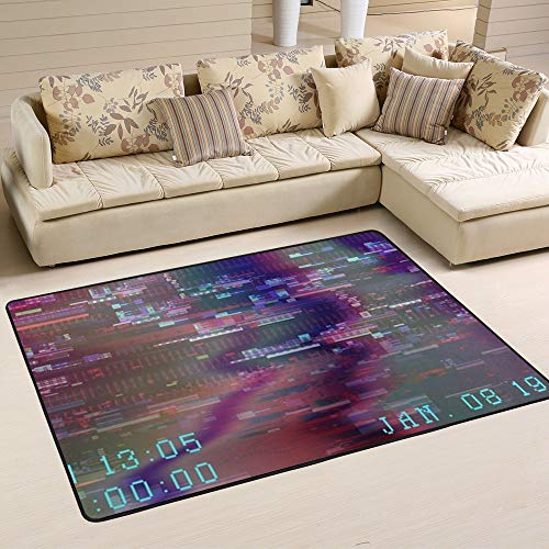 Tapis de salon velours corail Ruchen 203x147 cm le confort thermique pour pieds nus