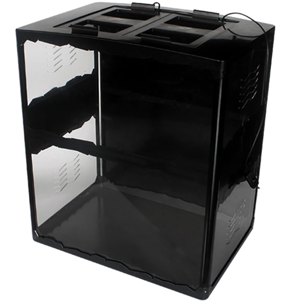 Terrario De Reptiles Acrílicos Transparentes, Caja De Reproducción De Reptiles Extra Grande, Tanque De Crecimiento De Reptiles Plegables, Sin Diseño De Alambre