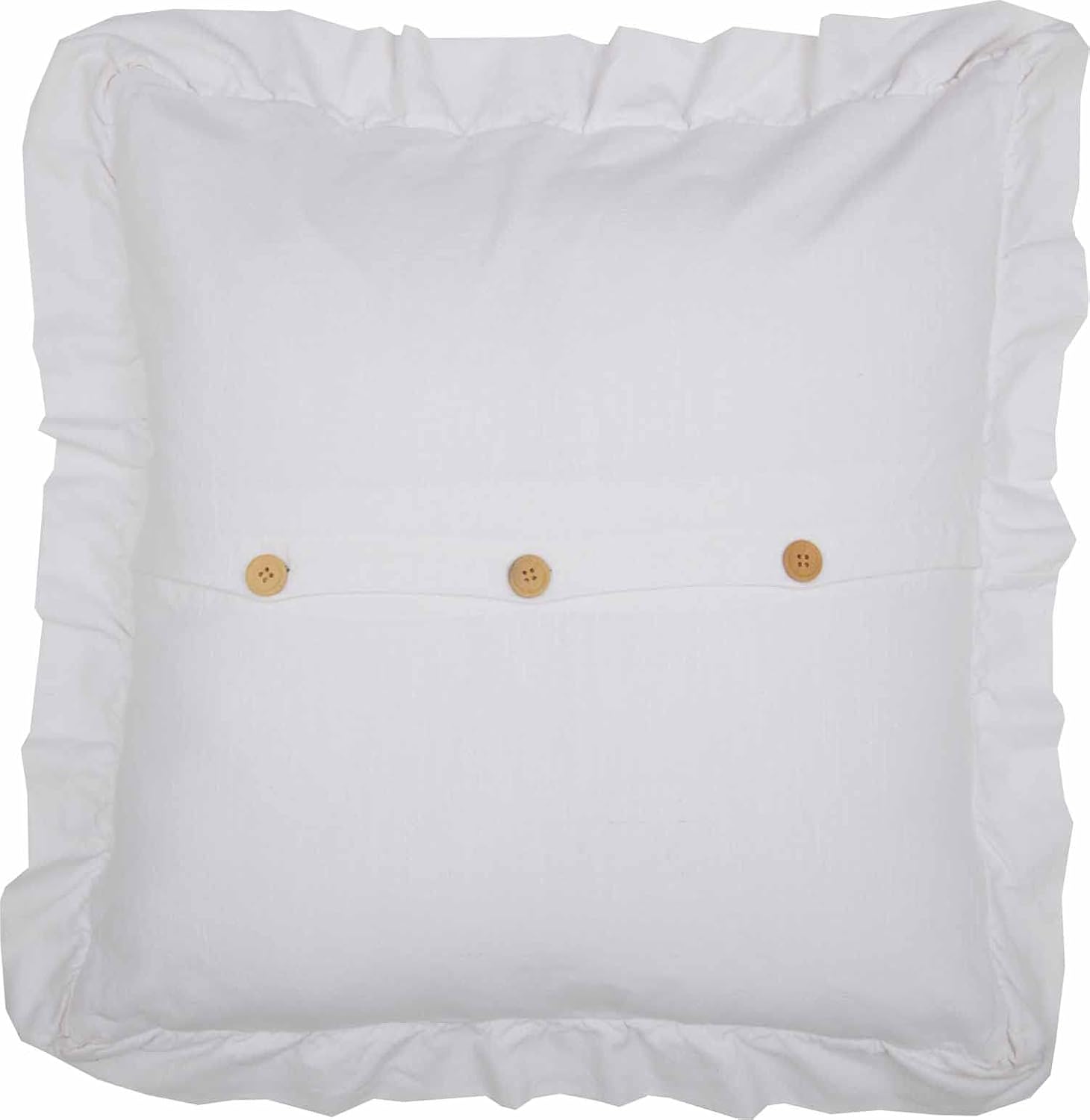 Piper Classics Serenity Standard Size Ruffled Pillow Cases, Set of Two, 21" L x 27" W Plus Extra 5" of Ruffles, Crisp White Ruffled Quilted Bedding, Cottage, Vintage, Farmhouse, Shabby Chic