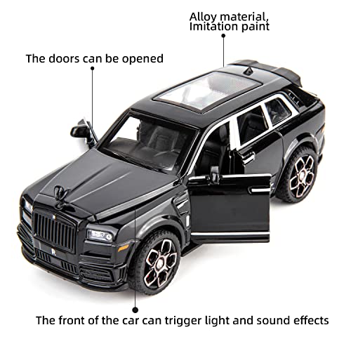Modelo de auto Rolls Royce Cullinan 1:36 negro miniatura 4