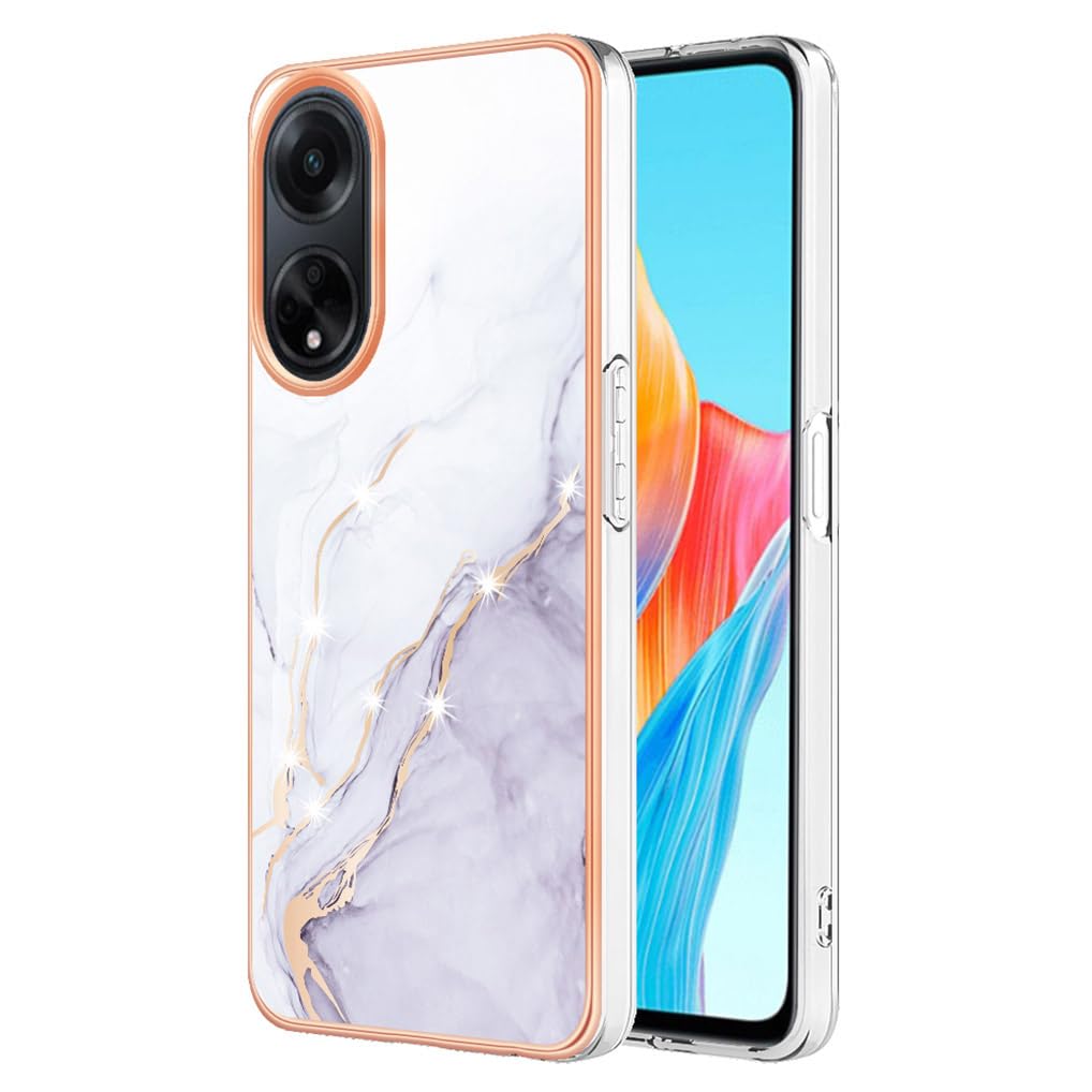 Protector Pantalla Vivo Y36 BOKYAS Funda Para Vivo Y36 4G Con Revestimiento De Lujo, Carcasa De Silicona Suave Antichoque, Delgada Elegante Color Brillante Enchapado TPU Caso, Rojo Funda Vivo Y 36