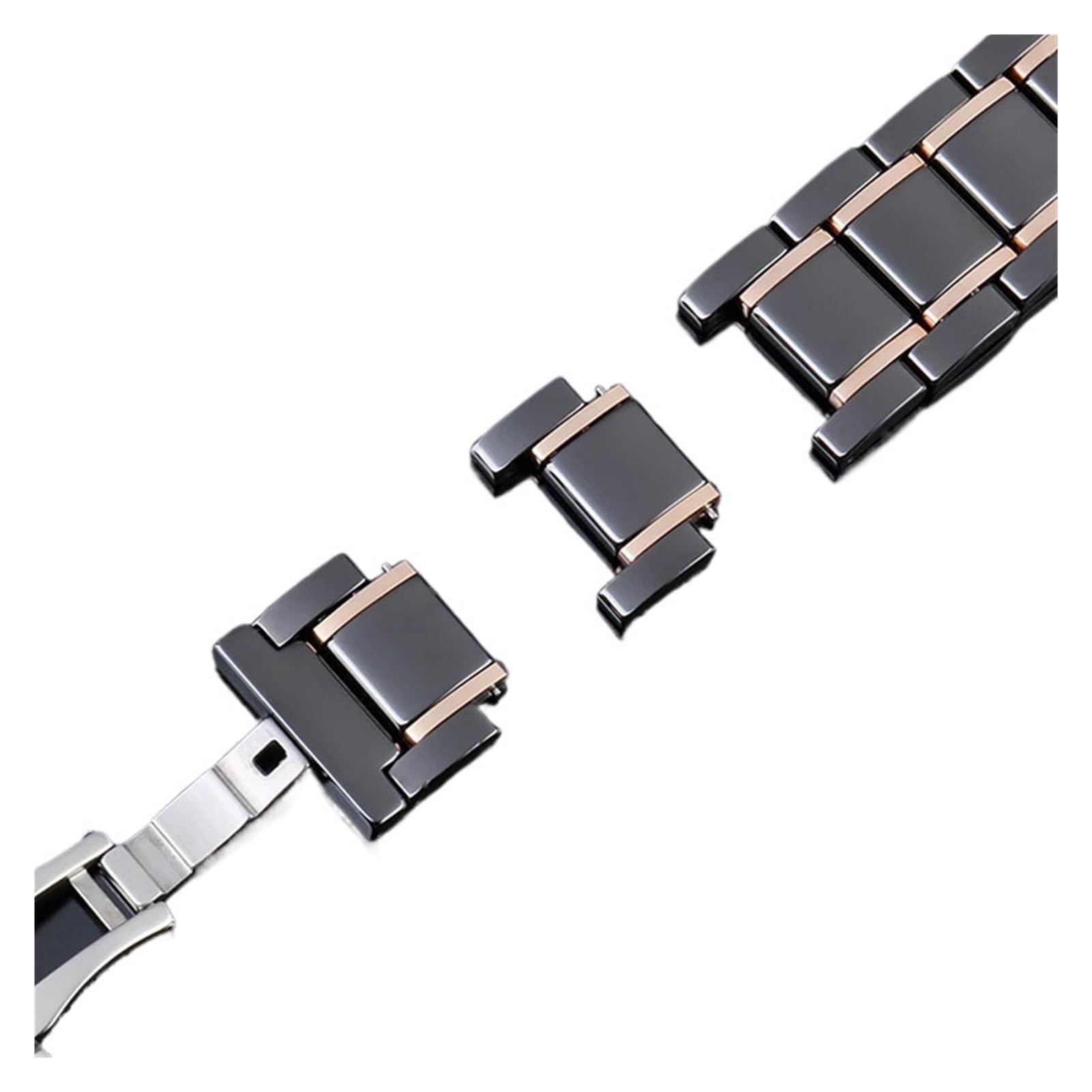 Bracelet de montre en céramique 14 mm, 15, 16, 17, 18, 20, 22, compatible avec les montres Huawei Ticwatch, for femmes et hommes, tendance