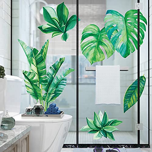 Amaonm Removable 3D Nordic Green Plants Fresh Leaves Wall Decals Nursery Decor Leaf Wall Stickers Diy Wall Art Decor Decoration Sticker For Home Living Room Girls Bedroom Offices (Leaf) #TOP2
