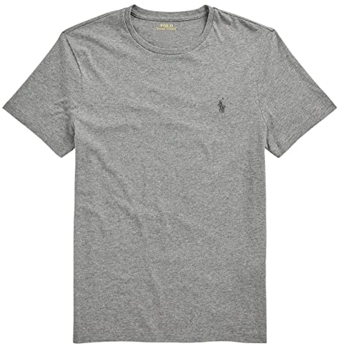 Image of Polo Ralph Lauren Mens Big & Tall Crew Neck T-Shirt (4XB, MetalicGreyHtr)