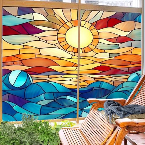Vinilo decorativo para ventana diseño geométrico 2 piezas miniatura 4