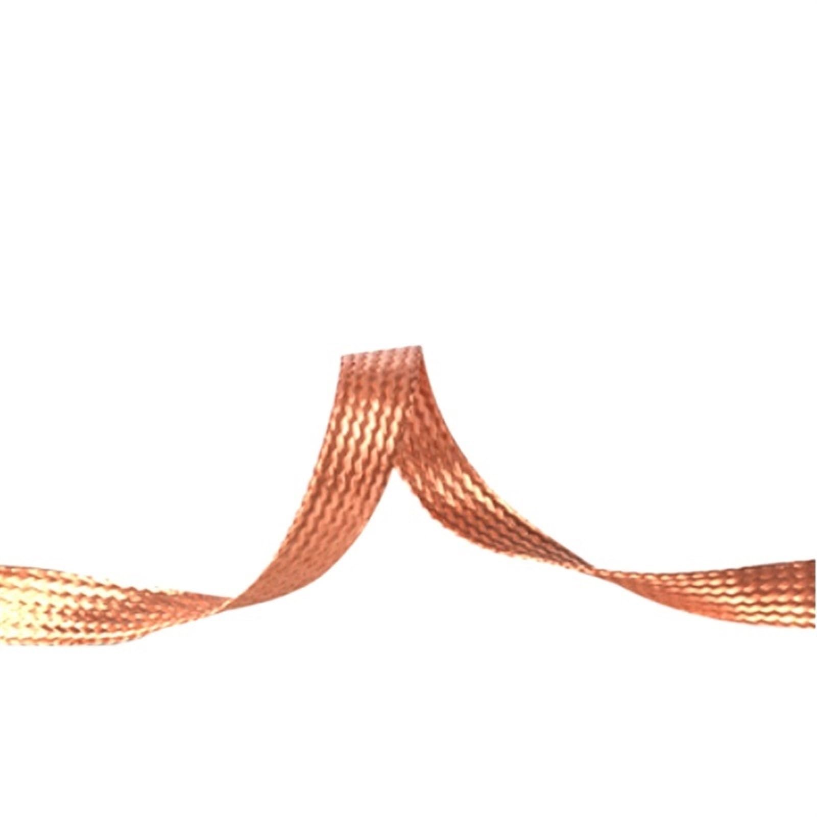 Cable Flexible 1 Meter Signal Shielded Cable, Pure Copper Conductive Tape, High Flexibility 1.5mm - 12mm 4mm - 20mm Width, Bare Ground Braid Wire Extension Connector (Size : 1 Meter, Color : 18mm W