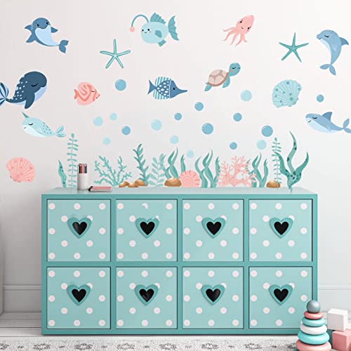 Vinilos decorativos con animales marinos para paredes miniatura 6