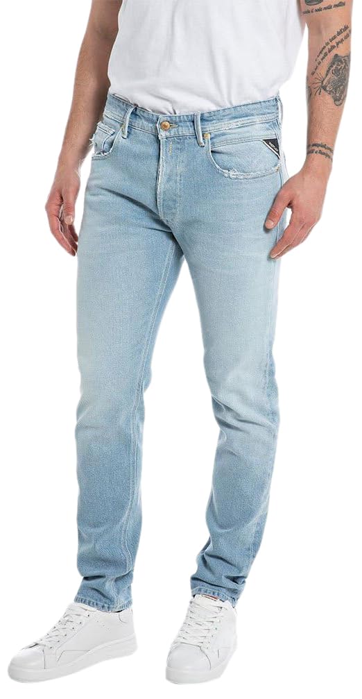 Replay Herren Jeans Willbi Regular-Fit, Superlight Blue 011 (Blau), 28W / 32L