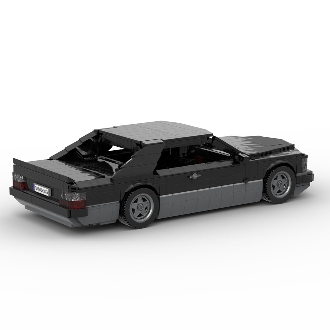 Modello coupé anni '80 con morsetto, 1473 pezzi, grigio scuro