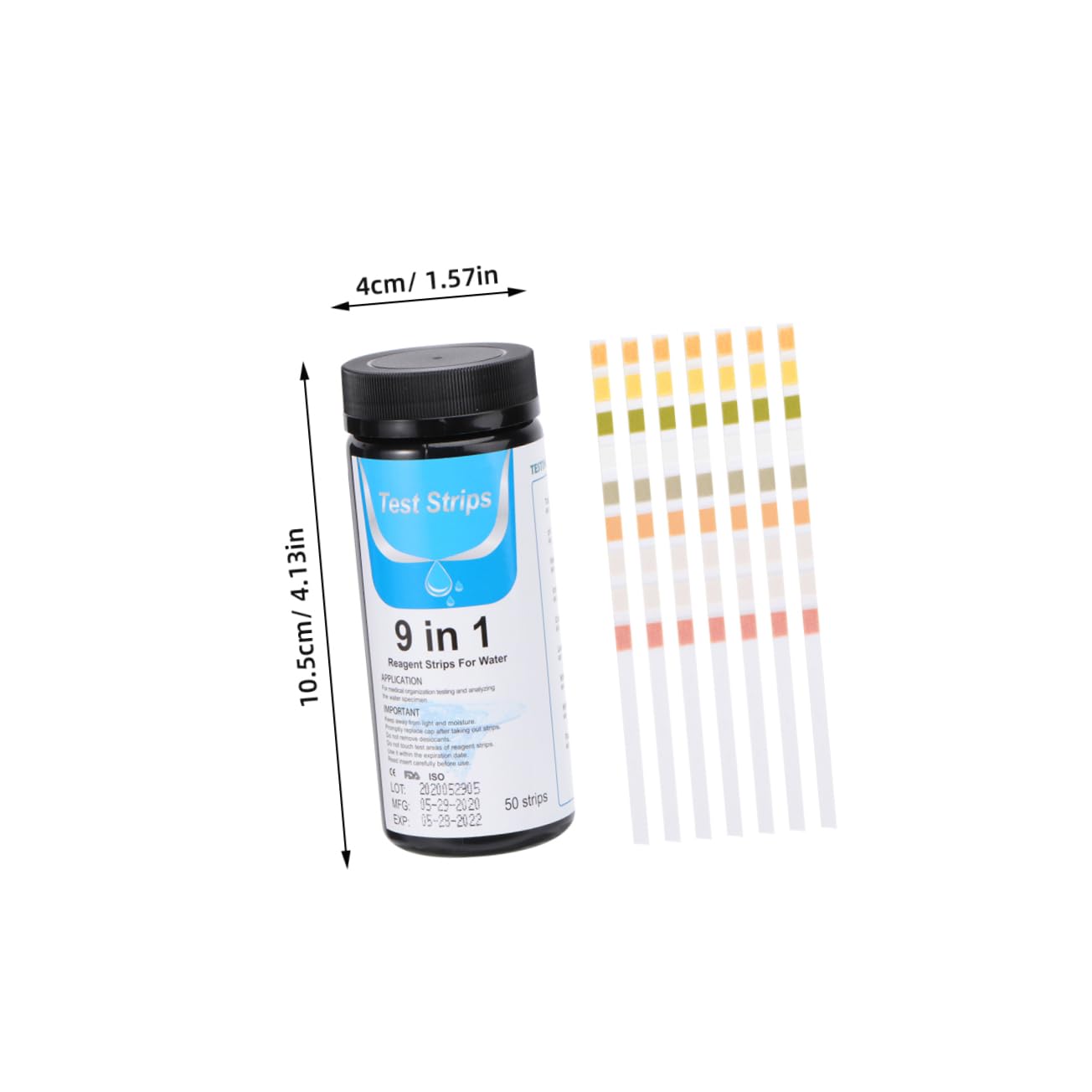 3 Sätze Wasserqualitätsteststreifen Pool-teststreifen Hochempfindliche Teststreifen Ph -tester Wassertestpapiere Prüfen Ph Test Papier Colorful 50 Stück * 3