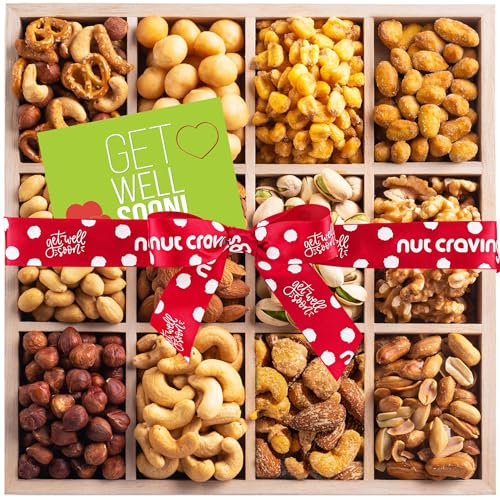 NUT CRAVINGS Gourmet Collection (12 Assortments) Get Well Soon Nuts