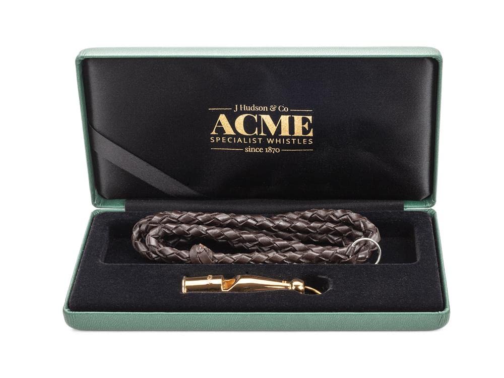 ACME Hundepfeife No. 212 in edlem Sterlingsilber | Persönliche Gravur möglich | Tolle Geschenkidee (Sterling Gelbgold plattiert, ohne Gravur)