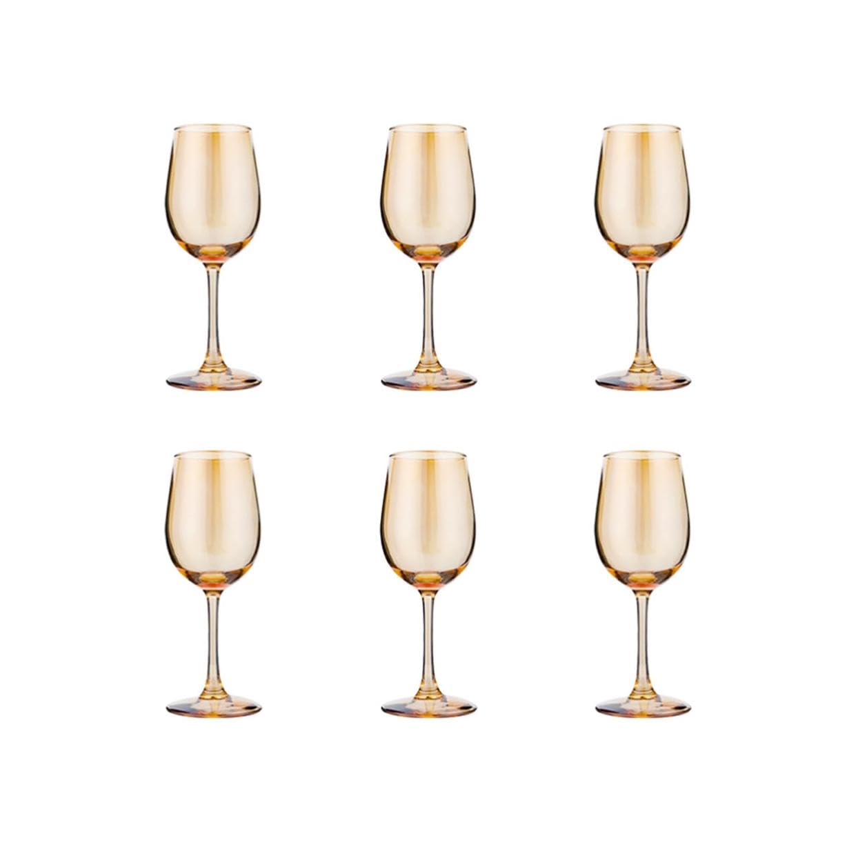 Magnifiquement Verres à vin dorés Verre à Long Pied en Cristal Verres à Champagne Verre à Cocktail 350 ML / 11,8 oz Personnaliser