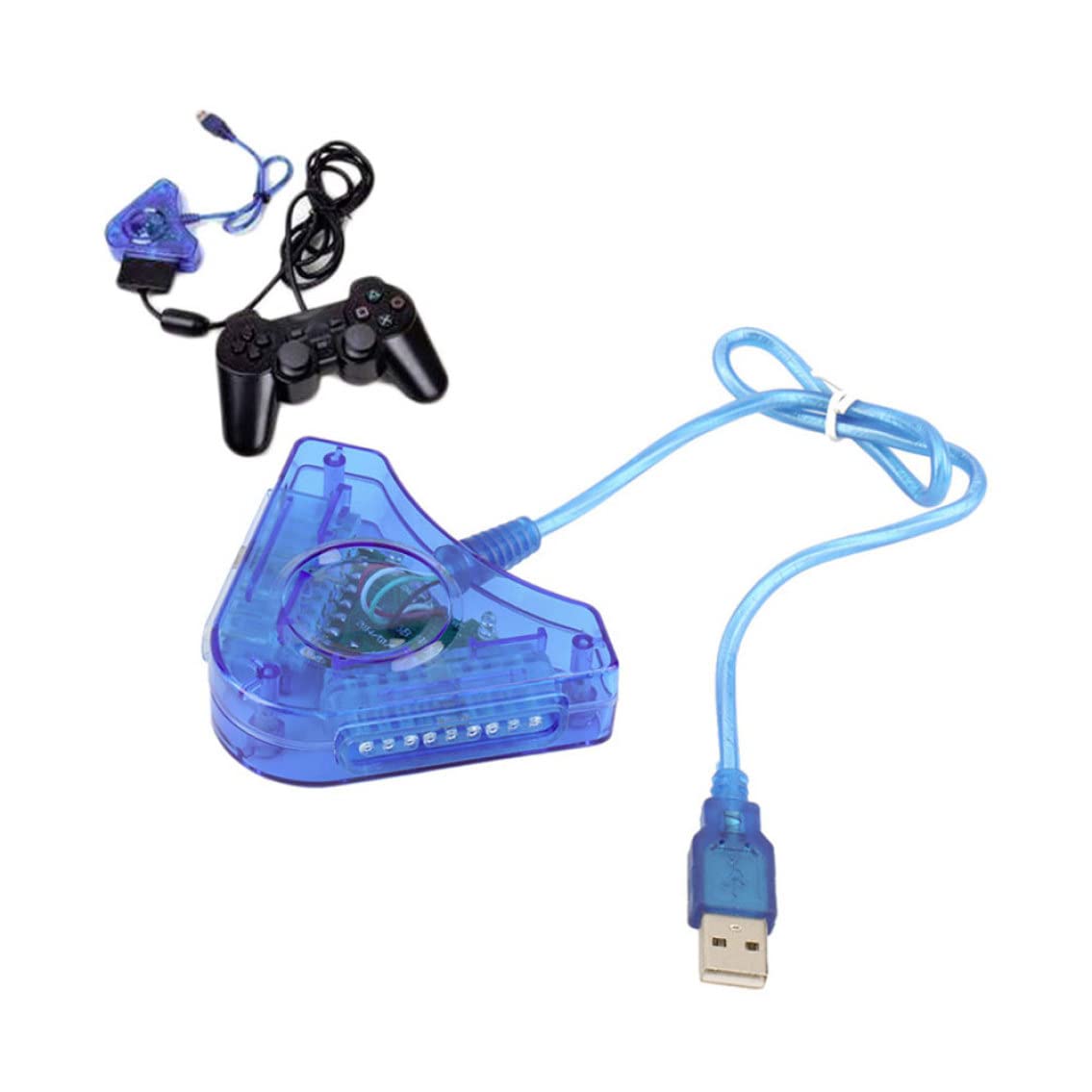 Adaptador de Controlador USB Tieline, Puerto Dual para Controladores PSX PS2 a teclados divisores de ratón convertidor de PC