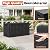 NBYSGO Oudoor Storage Deck Boxes Waterproof, Waterproof and UV Resistant Outdoor Storage Box Lockable Lid for Delivery Box, Indoor, Garden Tools, Pool Supplies, Patio (Black, 120 Gallon)