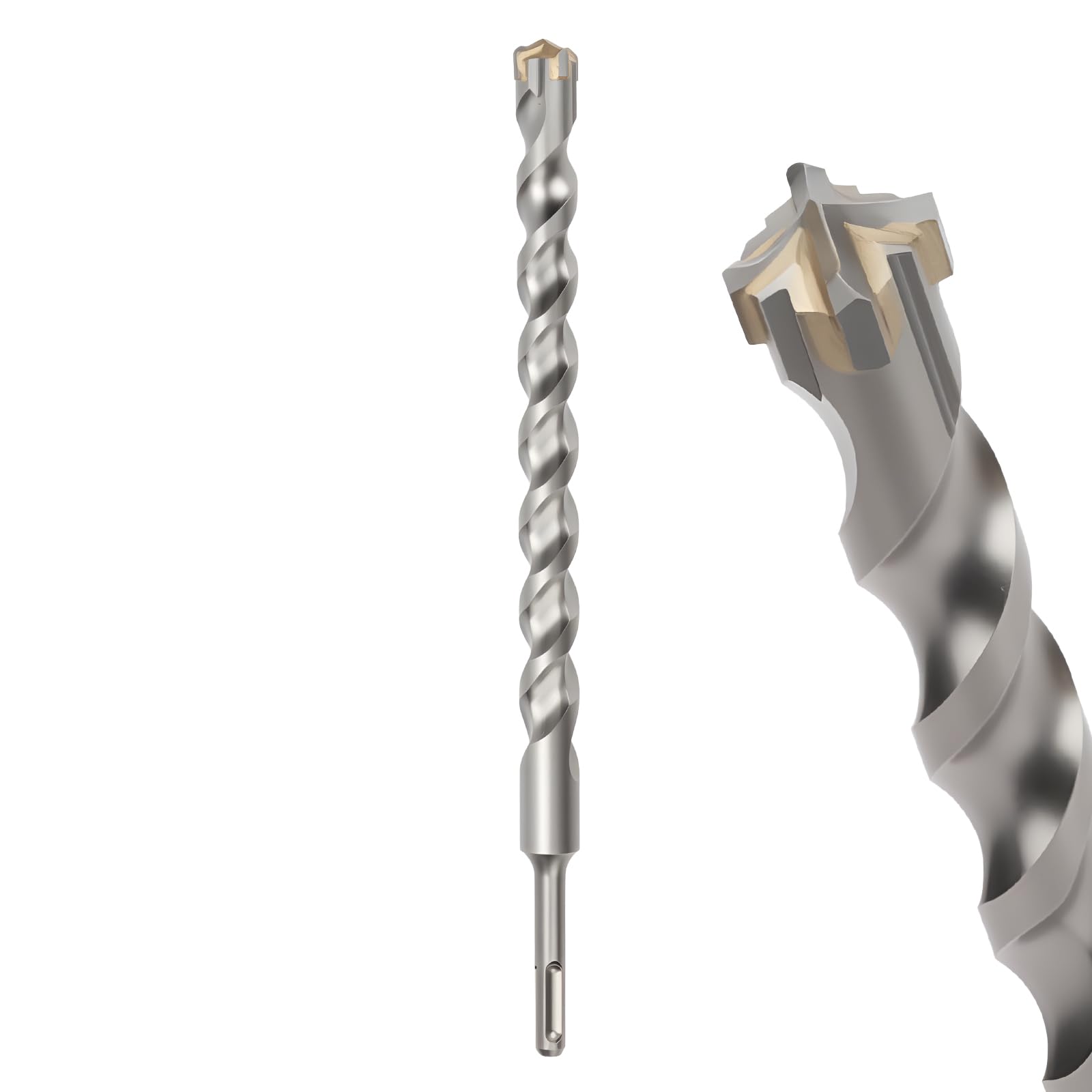 MOXPIFY 25mm Masonry Drill Bit 310mm Long, Hammer SDS Drill Bit for Reinforced Concrete, Brick Walls, SDS Plus Shank (25mm x 310mm) โ image 1