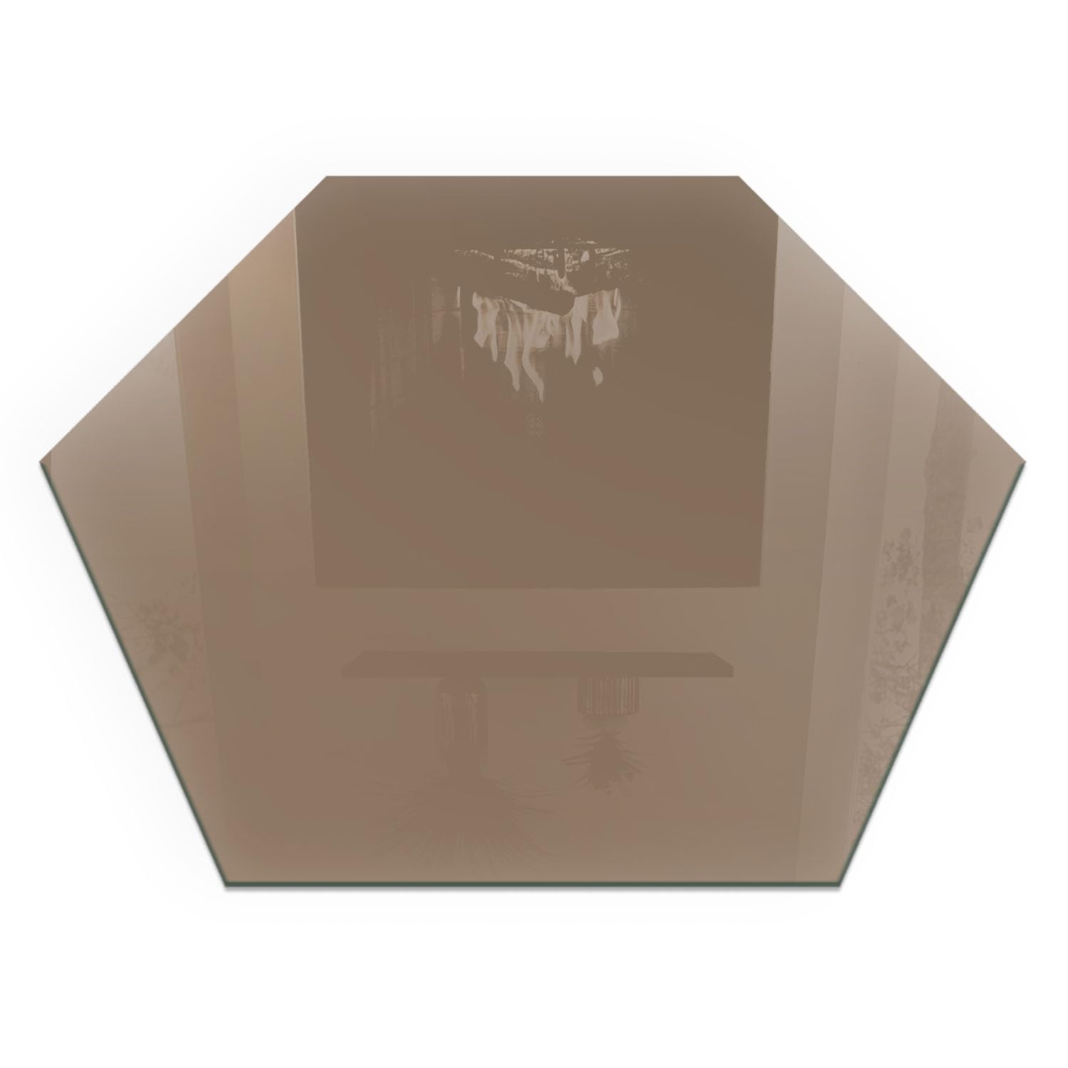 Placa base de chimenea anti daños y chispas con bordes pulidos